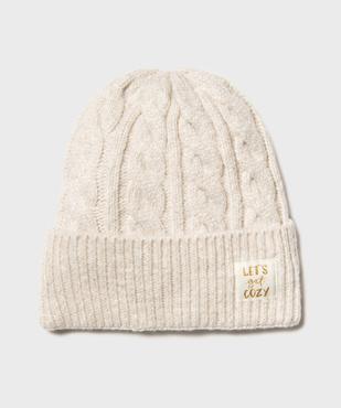 Bonnet torsadé à revers fille vue1 - GEMO (ACCESS) - GEMO