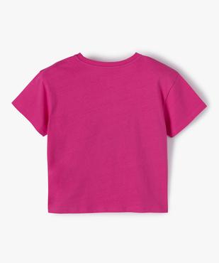 Tee-shirt fille avec motif sur l’avant vue3 - GEMO 4G FILLE - GEMO