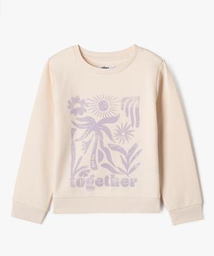 Sweat molletonné avec motif fille vue1 - GEMO (ENFANT) - GEMO