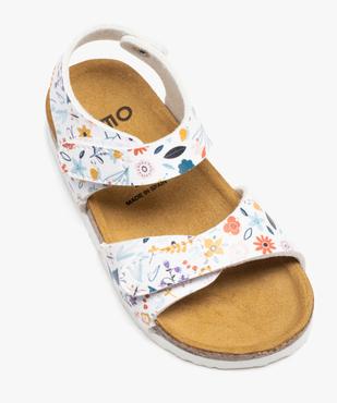 Sandales bébé fille à double scratch et à motif fleuri vue5 - GEMO 4G BEBE - GEMO