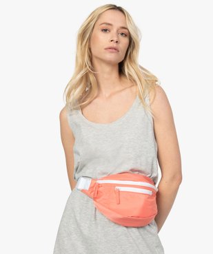 Sac banane femme en toile avec poches zippées vue3 - GEMO (ACCESS) - GEMO