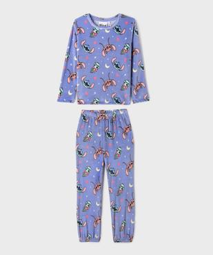 Pyjama en velours doux imprimé fille - Stitch vue1 - LILO & STITCH - GEMO