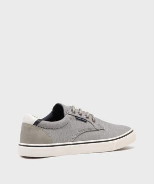 Baskets en toile avec empiècement au talon homme - Urban Steps vue4 - URBAN STEPS GEMO FOR GOOD - GEMO