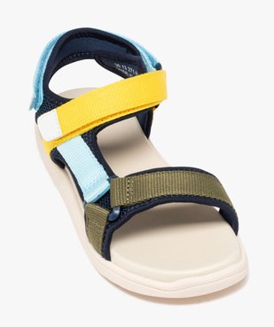 Sandales garçon en mesh avec brides colorées à scratch vue5 - GEMO (ENFANT) - GEMO