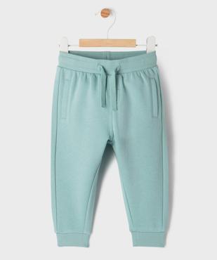 Pantalon de jogging avec ceinture bord-côte bébé garçon vue1 - GEMO 4G BEBE - GEMO