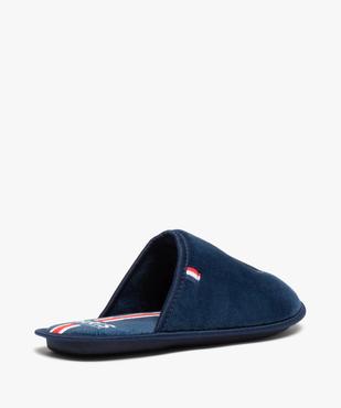 Chaussons homme mules en velours imprimé – Paris Saint-Germain vue4 - PSG - GEMO