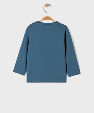 Tee-shirt manches longues avec motif animal bébé garçon vue3 - GEMO 4G BEBE - GEMO