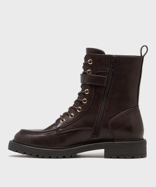 Boots lacets avec bride à boucle femme - LuluCastagnette vue3 - LULUCASTAGNETTE - GEMO