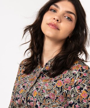 Blouse de grossesse fluide imprimée à manches 3/4 vue2 - GEMO(FEMME PAP) - GEMO