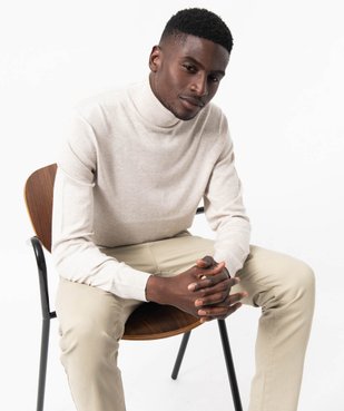 Pull à col roulé en maille fine homme vue1 - GEMO 4G HOMME - GEMO