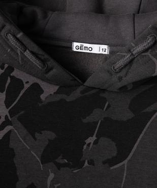 Sweat à capuche avec intérieur molletonné garçon vue3 - GEMO (JUNIOR) - GEMO
