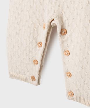 Ensemble 2 pièces body manches longues + salopette bébé vue3 - GEMO 4G BEBE - GEMO