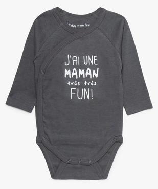 Body croisé bébé à manches longues (lot de 3) vue3 - GEMO 4G BEBE - GEMO