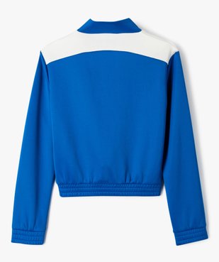 Sweat zippé avec col montant spécial sport fille vue5 - GEMO (JUNIOR) - GEMO