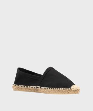 Espadrilles en coton et semelle corde femme vue2 - GEMO (PLAGE) - GEMO