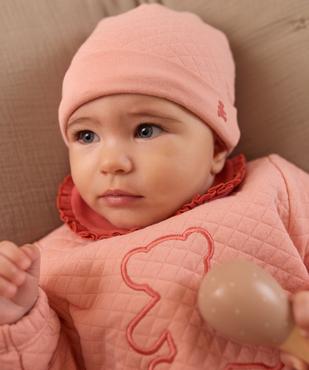 Bonnet à revers bébé fille - LuluCastagnette vue3 - LULU CASTAGNETTE GEMO FOR GOOD - GEMO