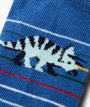 Chaussettes ultra courtes à motifs dinosaures garçon (lot de 3) vue2 - GEMO (ENFANT) - GEMO