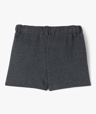 Short en maille aspect flanelle fille - LuluCastagnette vue3 - LULUCASTAGNETTE - GEMO