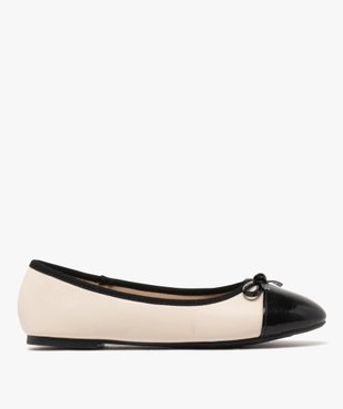 Ballerines bicolores avec bout verni femme - Valentina Baldano vue1 - VALENTINA BALDA - GEMO