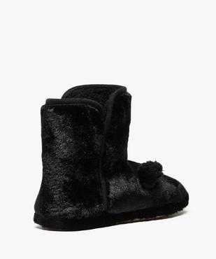 Chaussons montants   avec motif animal et oreilles  relief vue4 - GEMO(HOMWR FEM) - GEMO