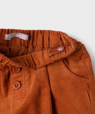 Pantalon en velours côtelé avec taille ajustable bébé garçon - LuluCastagnette vue2 - LULUCASTAGNETTE - GEMO