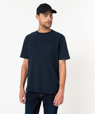 Tee-shirt à manches courtes avec poche poitrine homme vue2 - GEMO 4G HOMME - GEMO