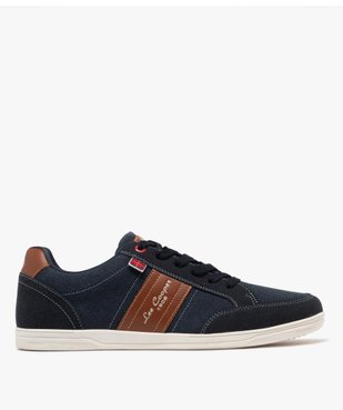 Baskets homme en toile basse style denim à bande contrastante - Lee Cooper vue1 - LEE COOPER - GEMO