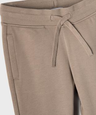 Pantalon de jogging molletonné avec ceinture ajustable garçon vue2 - GEMO 4G GARCON - GEMO