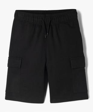 Bermuda cargo en maille à taille élastiquée garçon vue1 - GEMO (JUNIOR) - GEMO