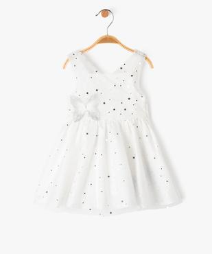 Robe de cérémonie en tulle pailleté bébé fille vue1 - GEMO(BEBE DEBT) - GEMO