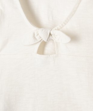 Tee-shirt manches courtes en broderie anglaise et dos fantaisie fille vue3 - GEMO (ENFANT) - GEMO