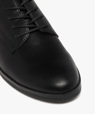 Derbies femme unis à lacets ronds style classique vue7 - GEMO (CASUAL) - GEMO
