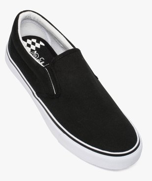 Tennis homme en toile façon slippers à élastiques Dessus uni vue5 - GEMO (HOMME) - GEMO