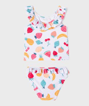 Maillot de bain 2 pièces à motifs fruits bébé fille vue2 - GEMO(BEBE DEBT) - GEMO