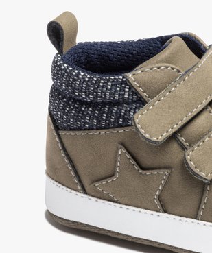 Chaussons de naissance bébé garçon unis style baskets vue6 - GEMO 4G BEBE - GEMO