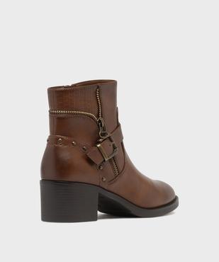 Boots à talon femme - EMILIA ROSA vue4 - EMILIA ROSA - GEMO