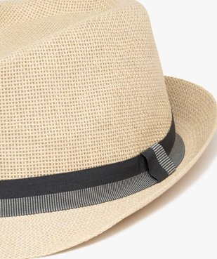 Chapeau trilby en paille homme vue2 - GEMO (ACCESS) - GEMO