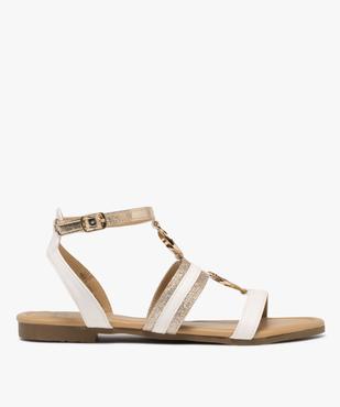 Sandales femme casual à brides fantaisie et ronds métallisés vue1 - VALENTINA BALDA - GEMO