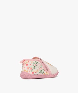 Chaussons bébé fille boots à zip petit renard vue4 - GEMO 4G BEBE - GEMO