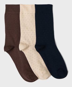 Chaussettes à motifs pois homme (lot de 3) vue1 - GEMO(HOMWR HOM) - GEMO
