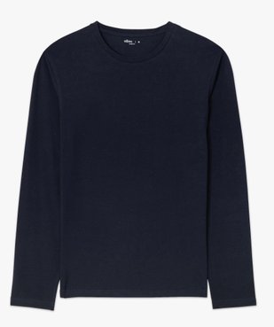Tee-shirt à manches longues et col rond homme vue8 - GEMO 4G HOMME - GEMO
