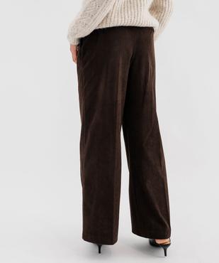 Pantalon large en velours côtelé femme vue3 - GEMO(FEMME PAP) - GEMO