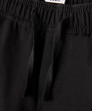 Bermuda cargo regular en coton avec taille ajustable garçon vue8 - GEMO (JUNIOR) - GEMO