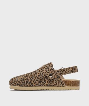 Sabots en toile à motif léopard avec bride arrière fille - Lovely Wings vue4 - LOVELY WINGS - GEMO