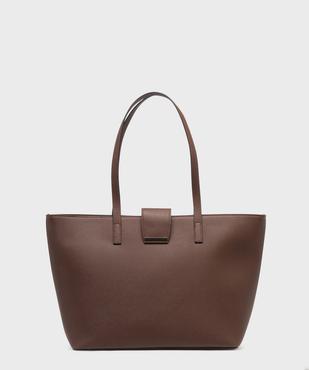 Sac cabas rigide en matière texturée femme vue1 - GEMO (ACCESS) - GEMO