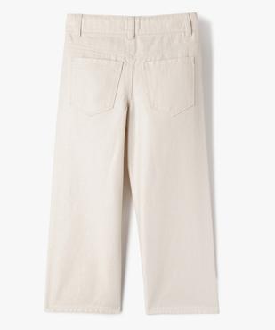 Jean wide leg en denim pailleté à taille réglable fille vue3 - GEMO (ENFANT) - GEMO