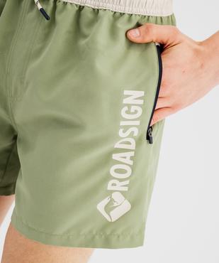 Short de bain bicolore homme - Roadsign vue7 - ROADSIGN GEMO FOR GOOD D - GEMO