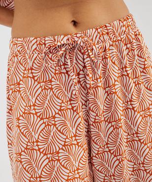 Pantalon de pyjama fluide imprimé femme vue2 - GEMO 4G FEMME - GEMO