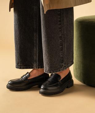 Mocassins chunky à épaisse semelle crantée et bout amande femme - 5 MILES vue6 - 5 MILES - GEMO