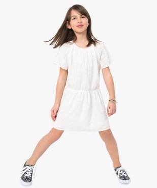 Robe fille à taille élastiquée et ouverture dans le dos vue4 - GEMO (ENFANT) - GEMO